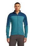 Icebreaker Fleecejacke Descender Merino Blend 300 RealFleece (Merinowolle, atmungsaktiv) blau/teal Herren